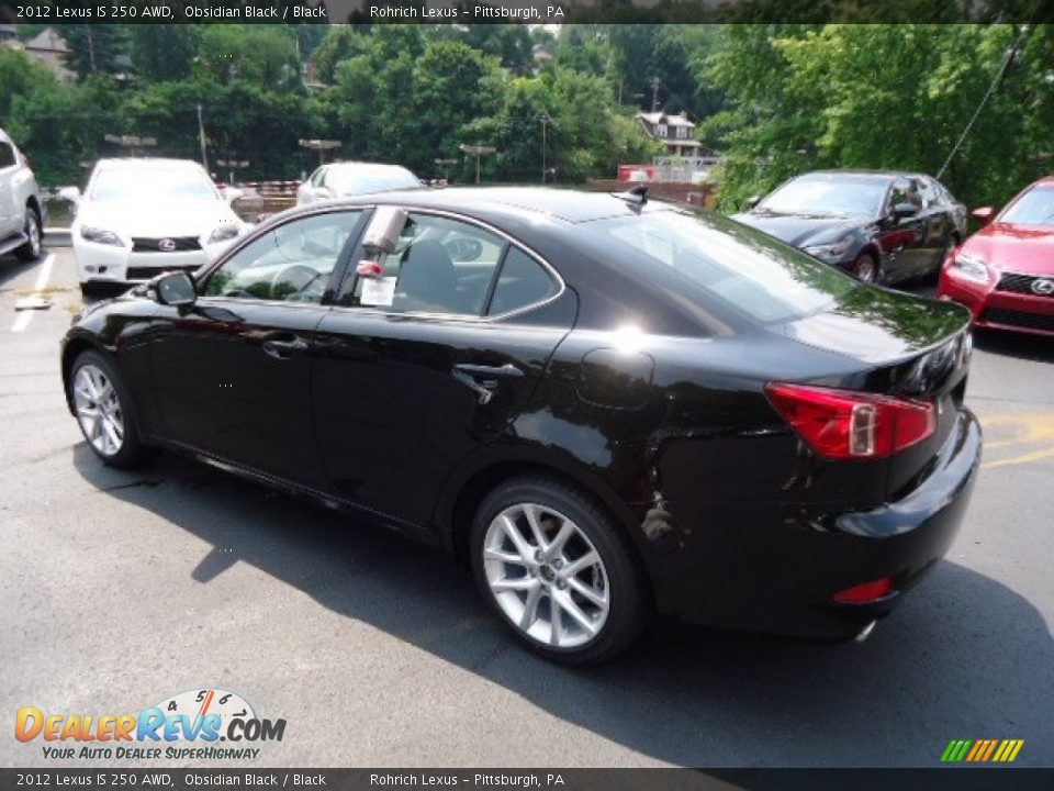 2012 Lexus IS 250 AWD Obsidian Black / Black Photo #2