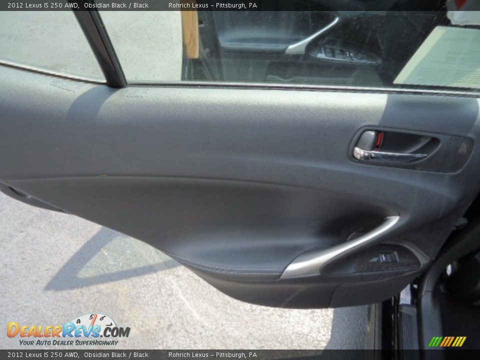 2012 Lexus IS 250 AWD Obsidian Black / Black Photo #13