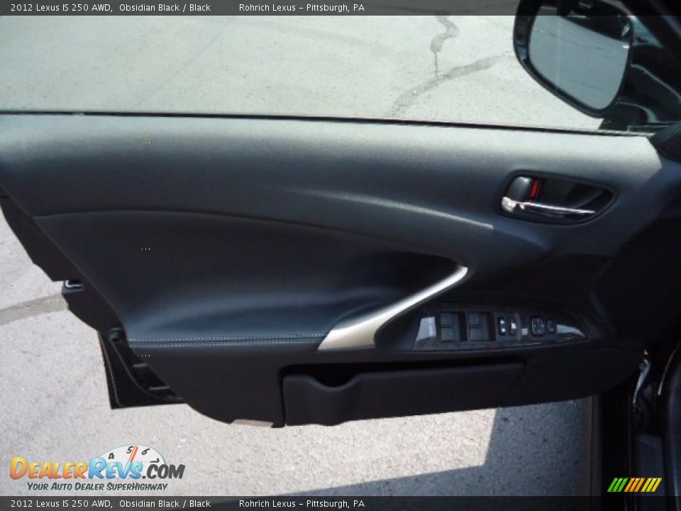 2012 Lexus IS 250 AWD Obsidian Black / Black Photo #14