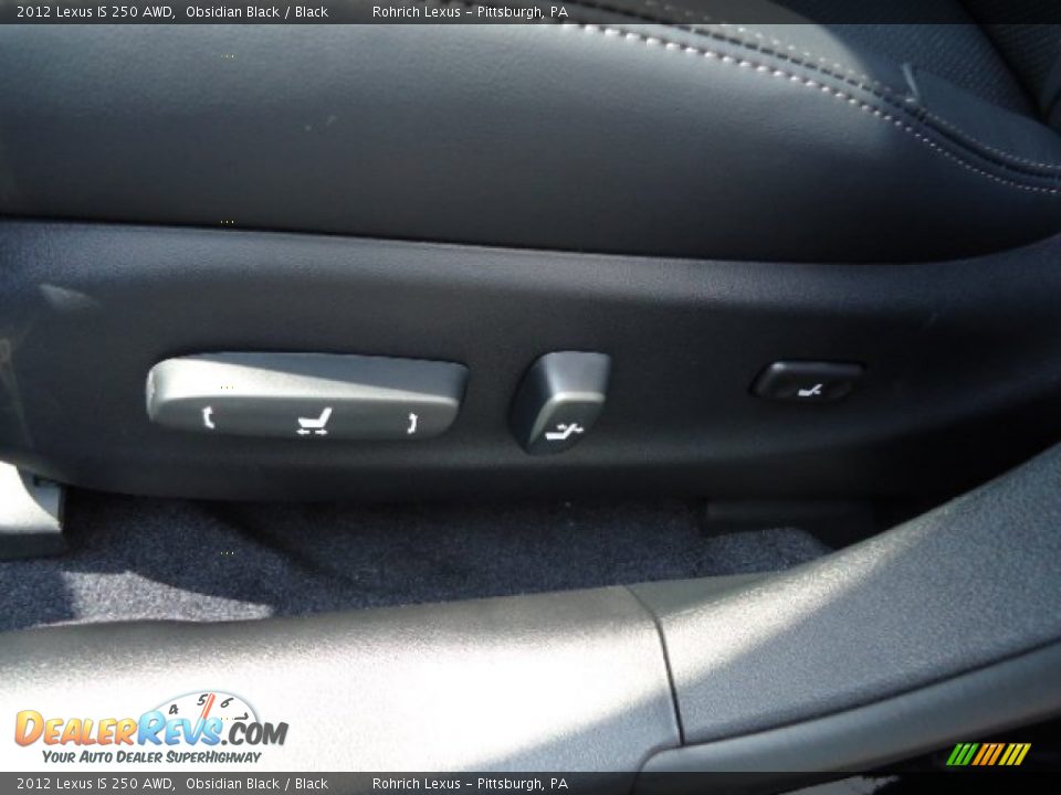 2012 Lexus IS 250 AWD Obsidian Black / Black Photo #15