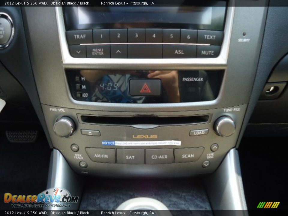 2012 Lexus IS 250 AWD Obsidian Black / Black Photo #19