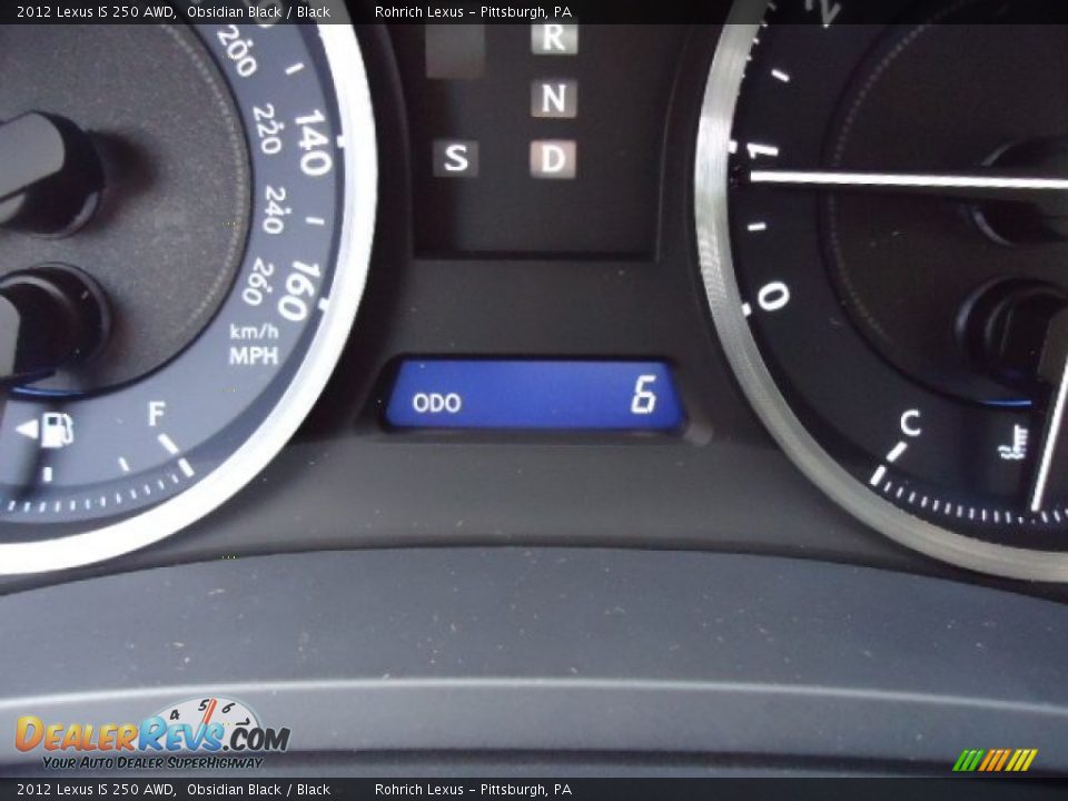2012 Lexus IS 250 AWD Obsidian Black / Black Photo #20