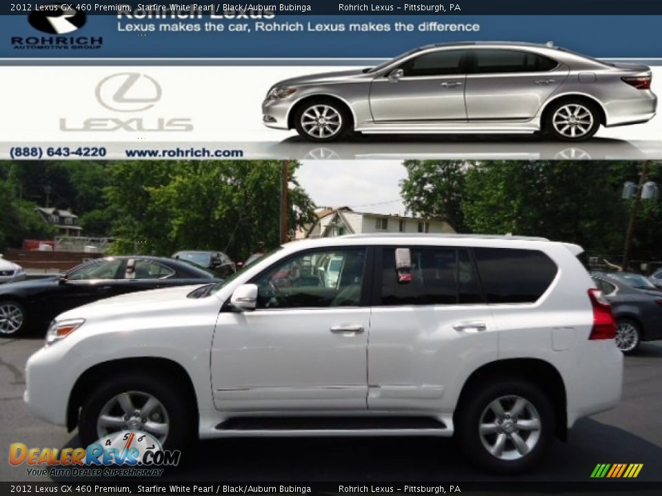 2012 Lexus GX 460 Premium Starfire White Pearl / Black/Auburn Bubinga Photo #1