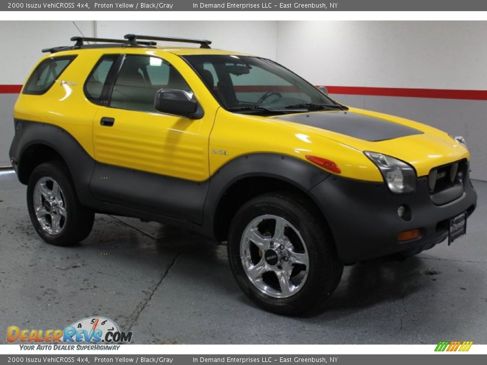 2000 Isuzu VehiCROSS 4x4 Proton Yellow / Black/Gray Photo #1