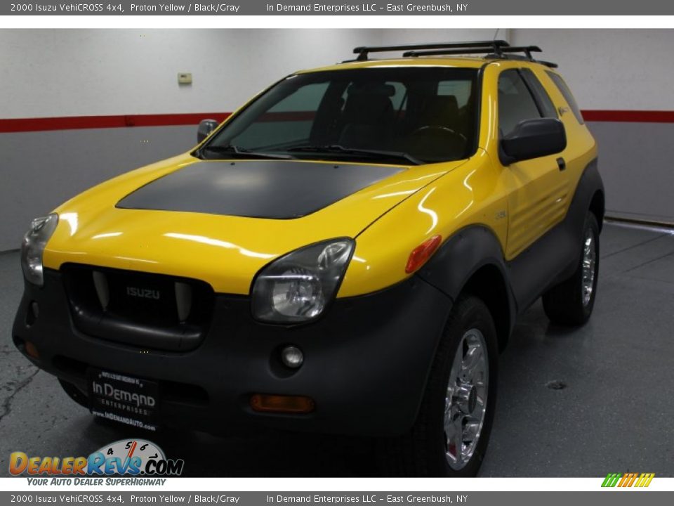 2000 Isuzu VehiCROSS 4x4 Proton Yellow / Black/Gray Photo #4