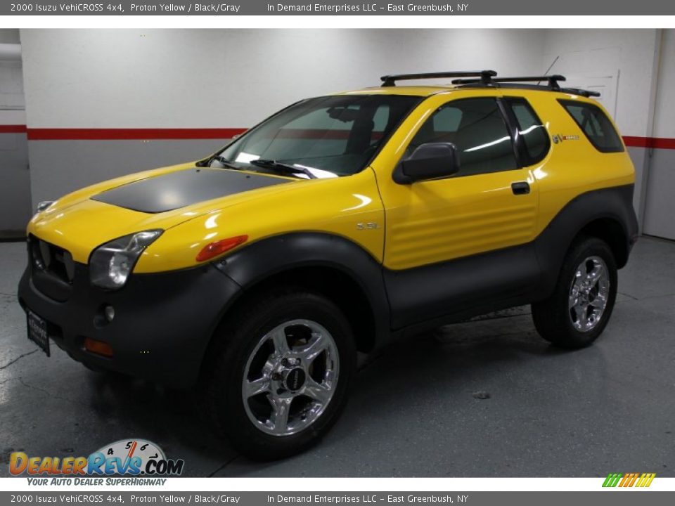 2000 Isuzu VehiCROSS 4x4 Proton Yellow / Black/Gray Photo #5