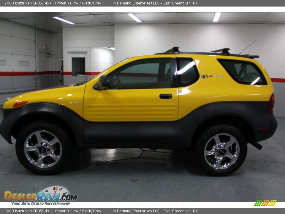 2000 Isuzu VehiCROSS 4x4 Proton Yellow / Black/Gray Photo #6