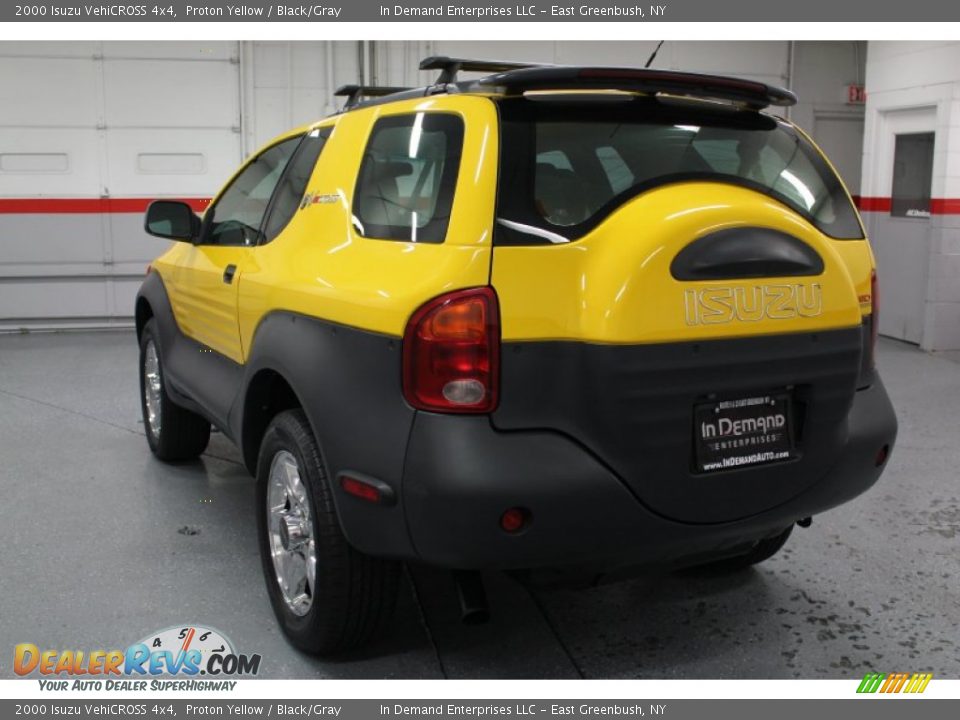 2000 Isuzu VehiCROSS 4x4 Proton Yellow / Black/Gray Photo #8