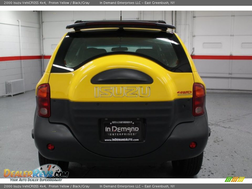 2000 Isuzu VehiCROSS 4x4 Proton Yellow / Black/Gray Photo #9