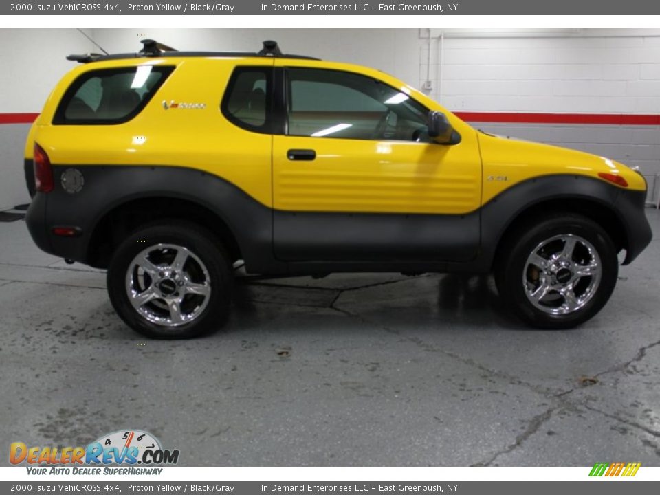 2000 Isuzu VehiCROSS 4x4 Proton Yellow / Black/Gray Photo #12