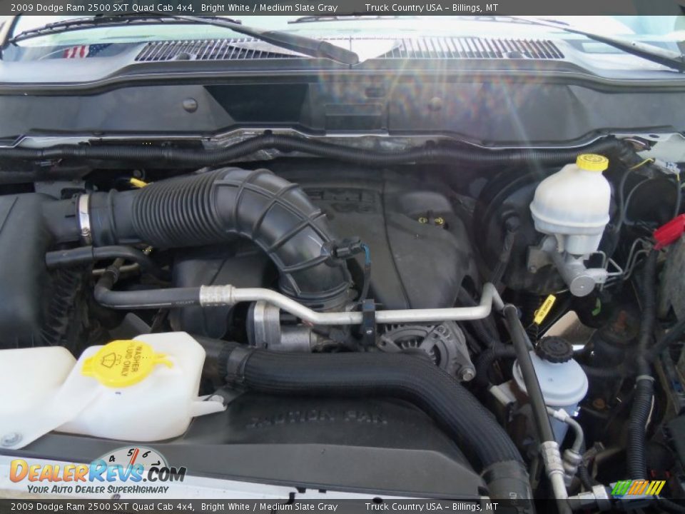 2009 Dodge Ram 2500 SXT Quad Cab 4x4 Bright White / Medium Slate Gray Photo #4