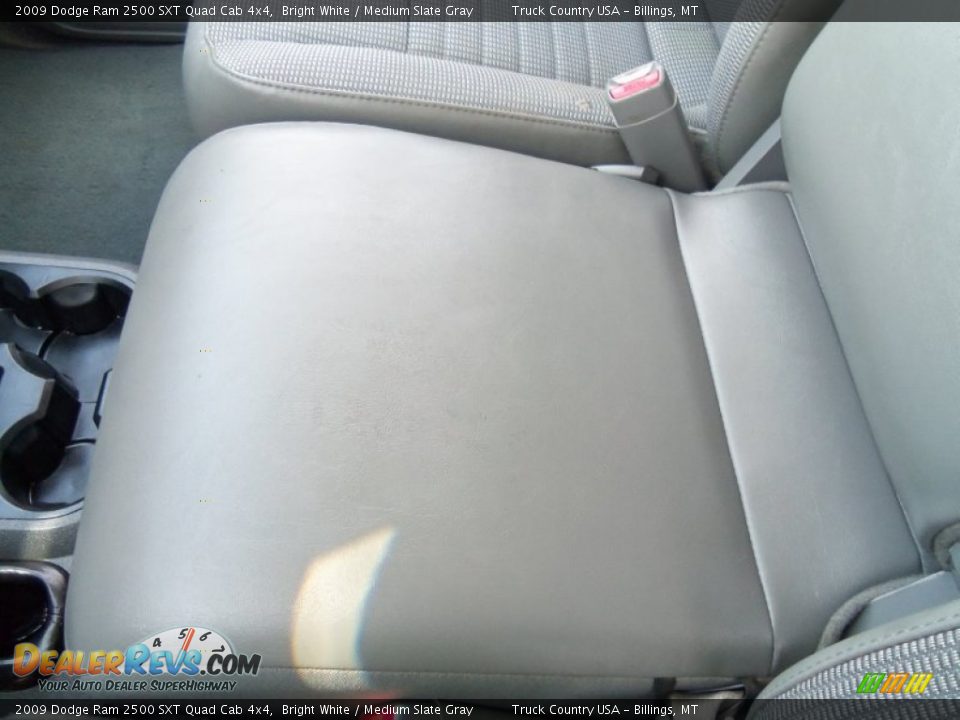 2009 Dodge Ram 2500 SXT Quad Cab 4x4 Bright White / Medium Slate Gray Photo #21