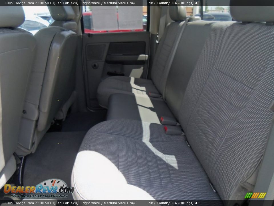 2009 Dodge Ram 2500 SXT Quad Cab 4x4 Bright White / Medium Slate Gray Photo #22