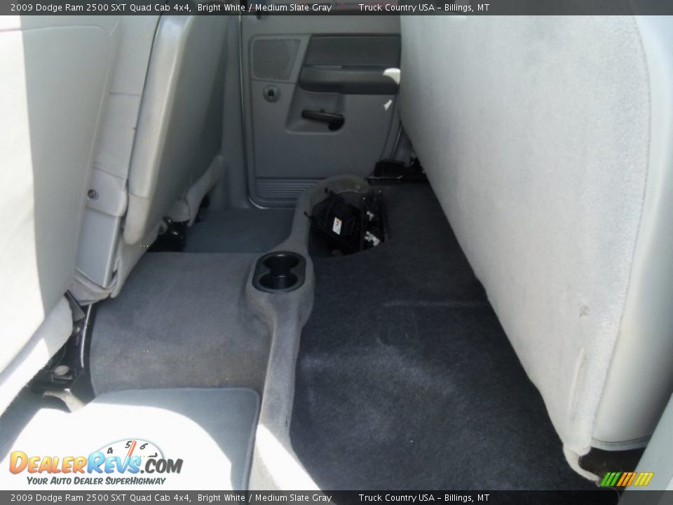 2009 Dodge Ram 2500 SXT Quad Cab 4x4 Bright White / Medium Slate Gray Photo #23