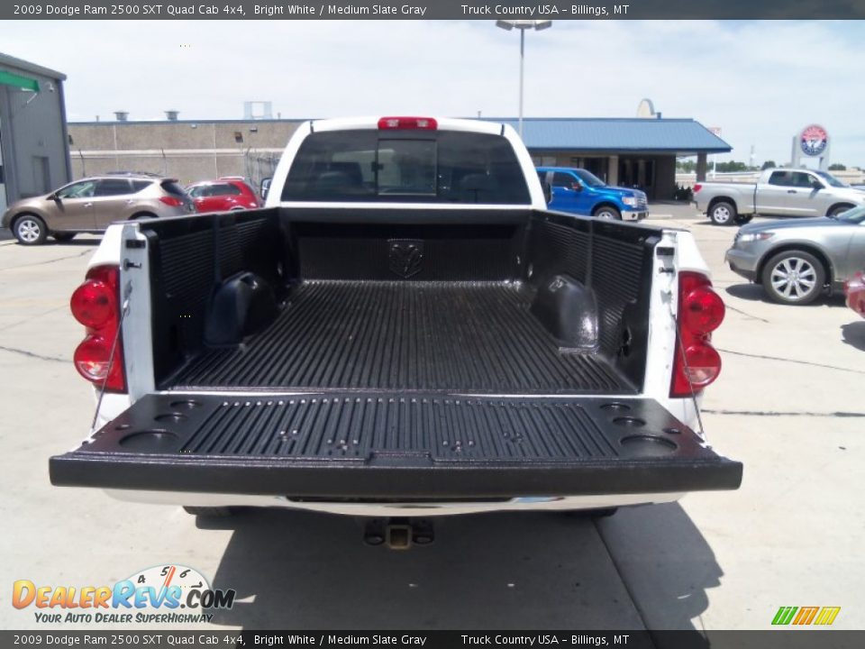 2009 Dodge Ram 2500 SXT Quad Cab 4x4 Bright White / Medium Slate Gray Photo #26