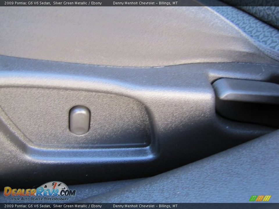 2009 Pontiac G6 V6 Sedan Silver Green Metallic / Ebony Photo #14