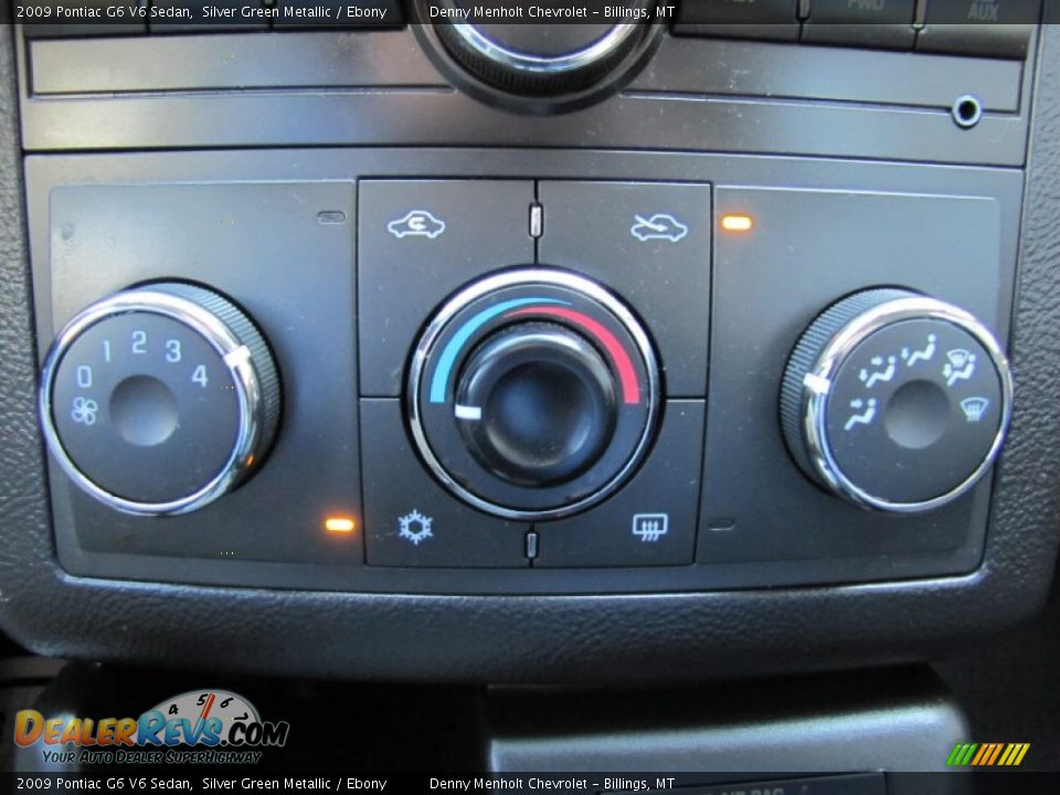 2009 Pontiac G6 V6 Sedan Silver Green Metallic / Ebony Photo #19