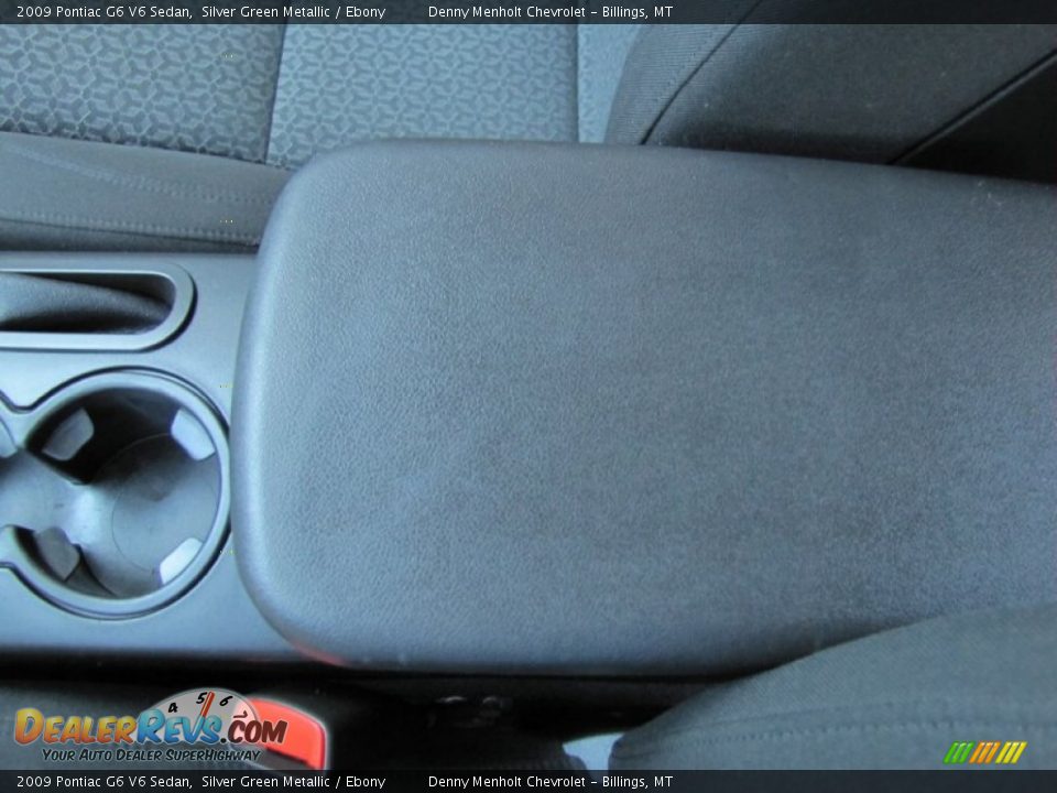 2009 Pontiac G6 V6 Sedan Silver Green Metallic / Ebony Photo #21