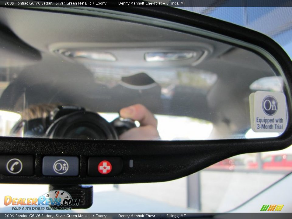 2009 Pontiac G6 V6 Sedan Silver Green Metallic / Ebony Photo #23