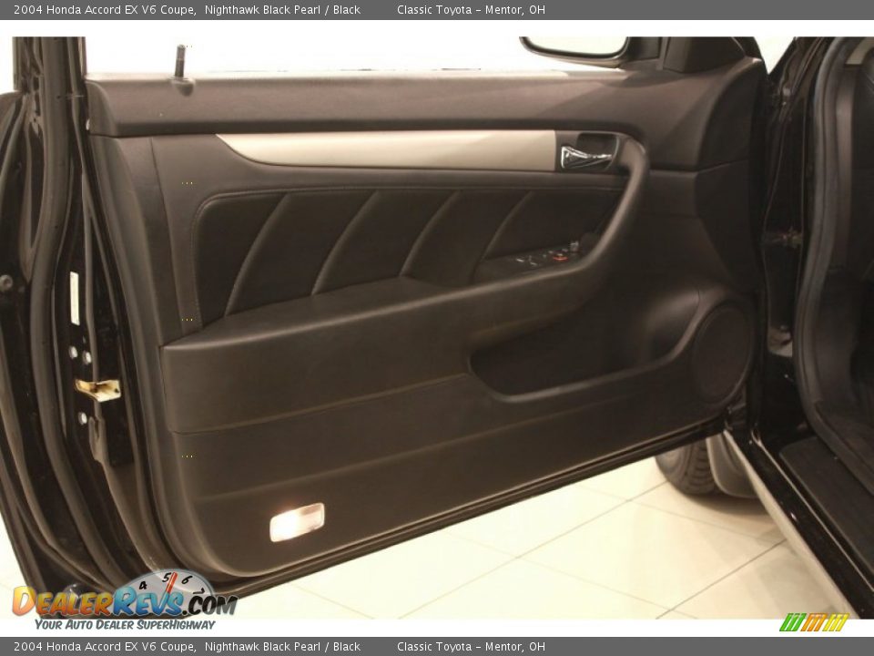2004 Honda Accord EX V6 Coupe Nighthawk Black Pearl / Black Photo #5