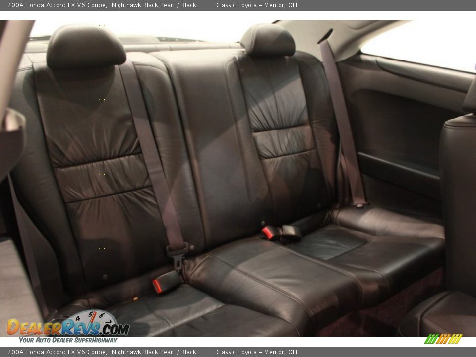 2004 Honda Accord EX V6 Coupe Nighthawk Black Pearl / Black Photo #15