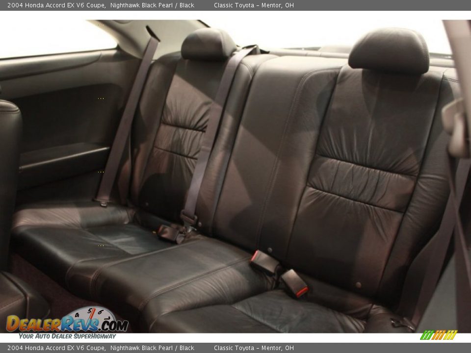2004 Honda Accord EX V6 Coupe Nighthawk Black Pearl / Black Photo #16