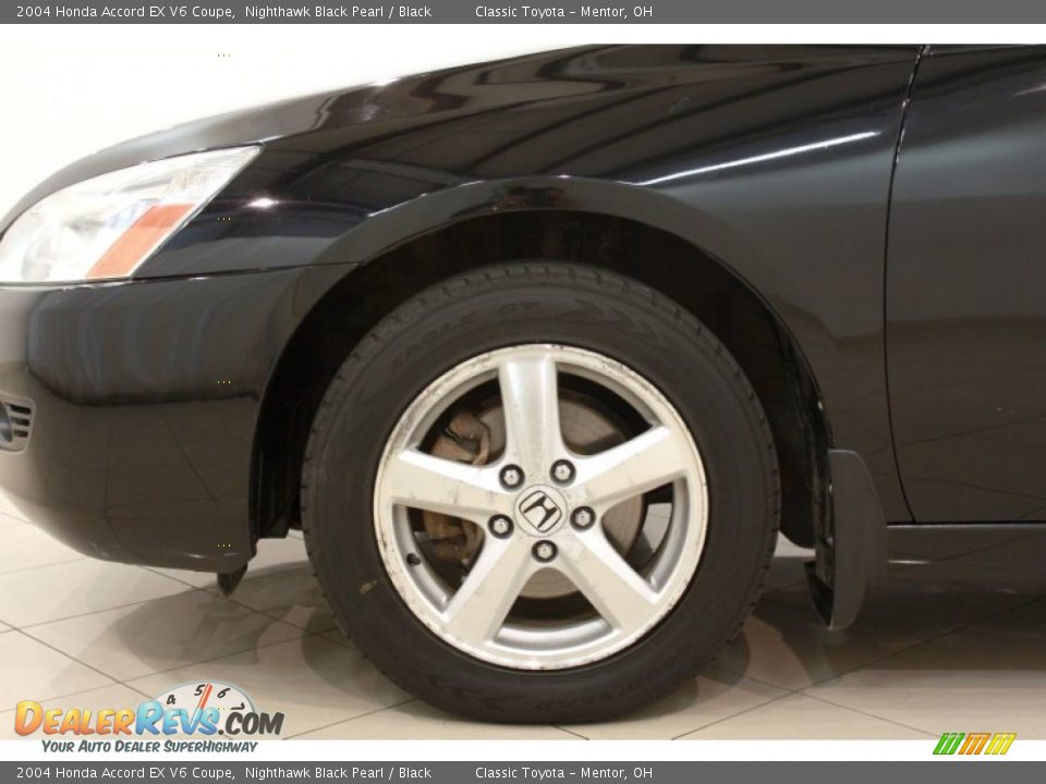 2004 Honda Accord EX V6 Coupe Nighthawk Black Pearl / Black Photo #20