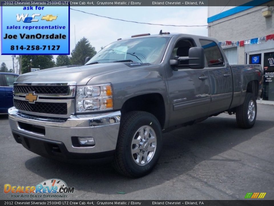 2012 Chevrolet Silverado 2500HD LTZ Crew Cab 4x4 Graystone Metallic / Ebony Photo #1