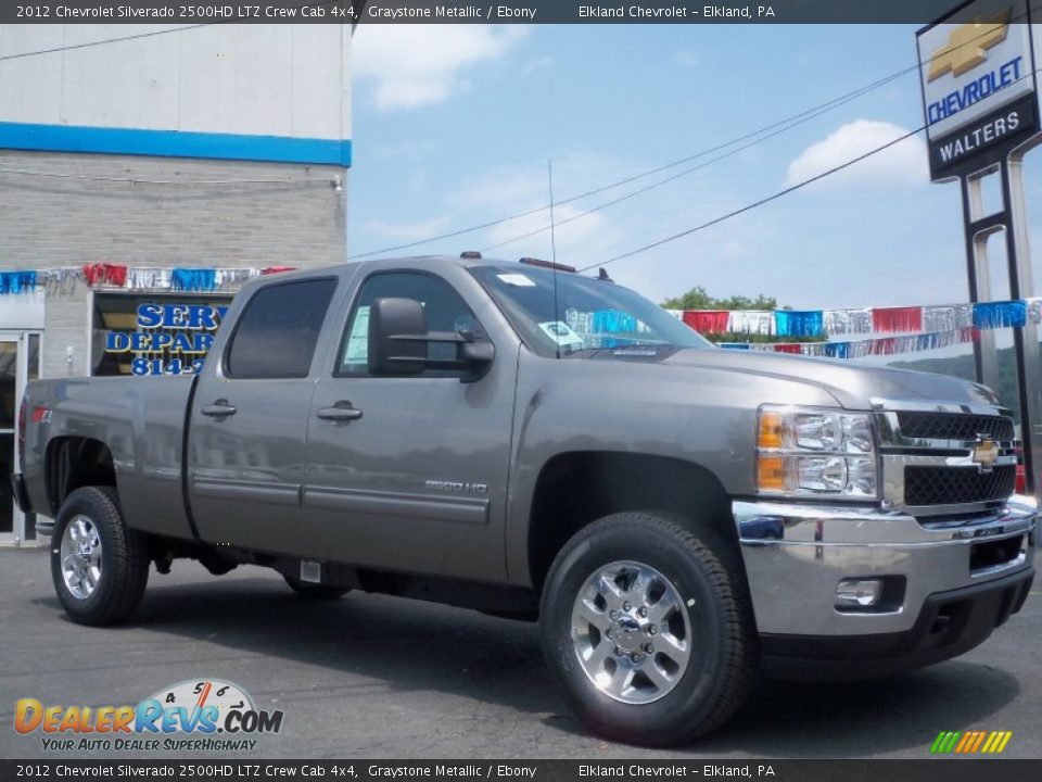 2012 Chevrolet Silverado 2500HD LTZ Crew Cab 4x4 Graystone Metallic / Ebony Photo #3