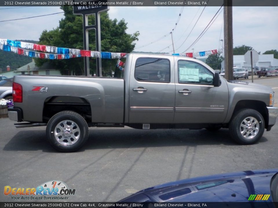 2012 Chevrolet Silverado 2500HD LTZ Crew Cab 4x4 Graystone Metallic / Ebony Photo #4