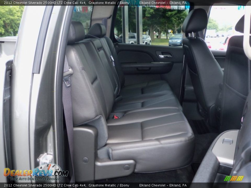 Ebony Interior - 2012 Chevrolet Silverado 2500HD LTZ Crew Cab 4x4 Photo #19