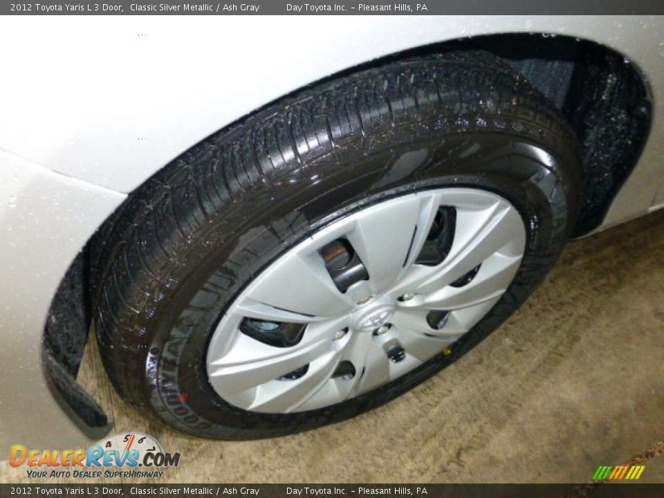 2012 Toyota Yaris L 3 Door Classic Silver Metallic / Ash Gray Photo #7
