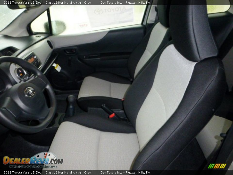 2012 Toyota Yaris L 3 Door Classic Silver Metallic / Ash Gray Photo #8