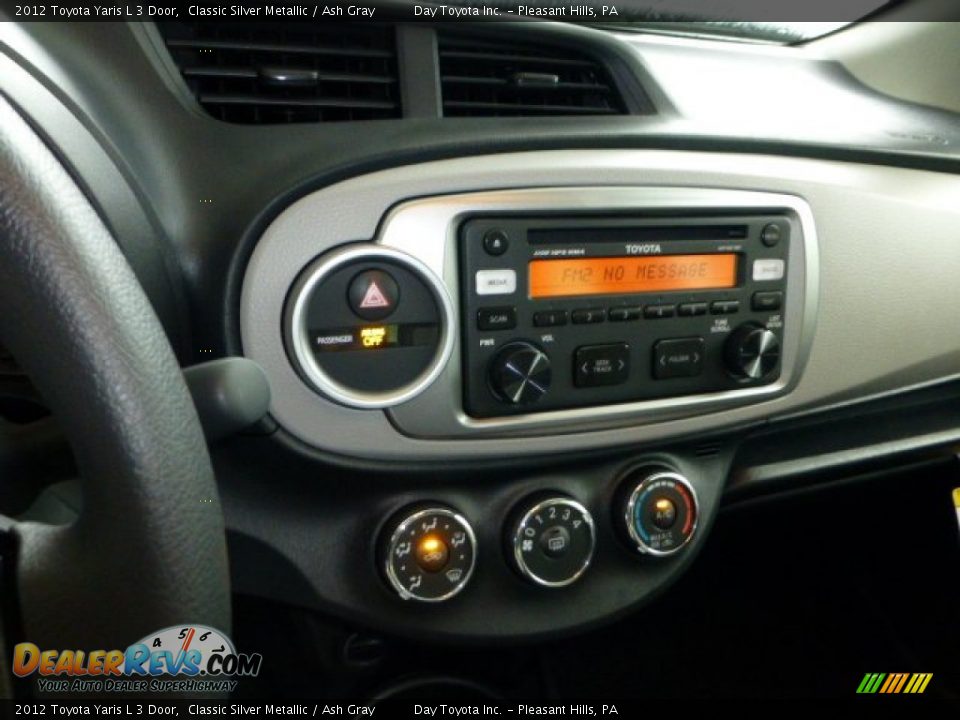 2012 Toyota Yaris L 3 Door Classic Silver Metallic / Ash Gray Photo #13