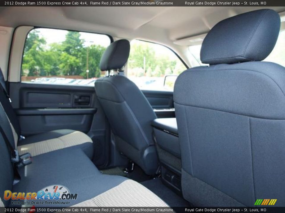 2012 Dodge Ram 1500 Express Crew Cab 4x4 Flame Red / Dark Slate Gray/Medium Graystone Photo #4