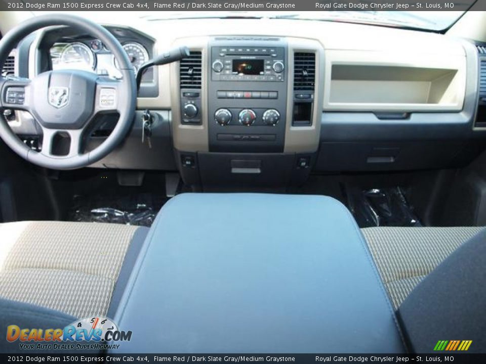 2012 Dodge Ram 1500 Express Crew Cab 4x4 Flame Red / Dark Slate Gray/Medium Graystone Photo #5