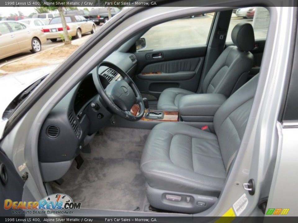 1998 Lexus LS 400 Alpine Silver Metallic / Gray Photo #6
