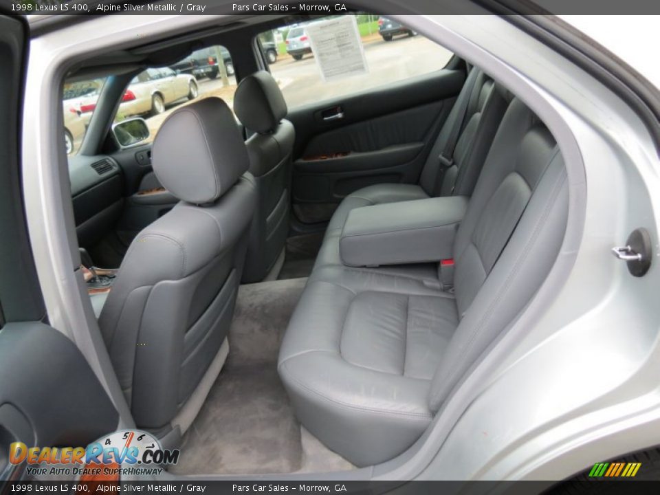 1998 Lexus LS 400 Alpine Silver Metallic / Gray Photo #9