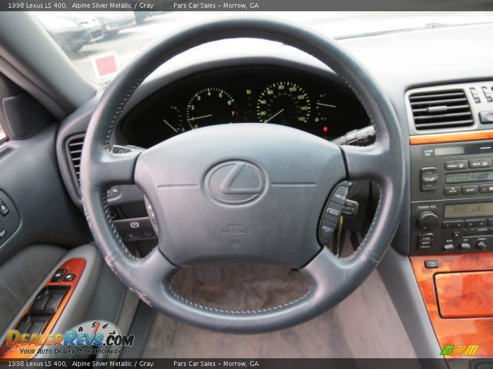 1998 Lexus LS 400 Alpine Silver Metallic / Gray Photo #13