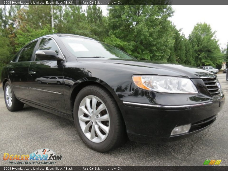 2008 Hyundai Azera Limited Ebony Black / Black Photo #4