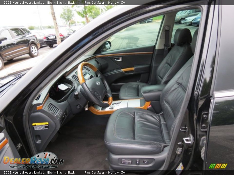 2008 Hyundai Azera Limited Ebony Black / Black Photo #6