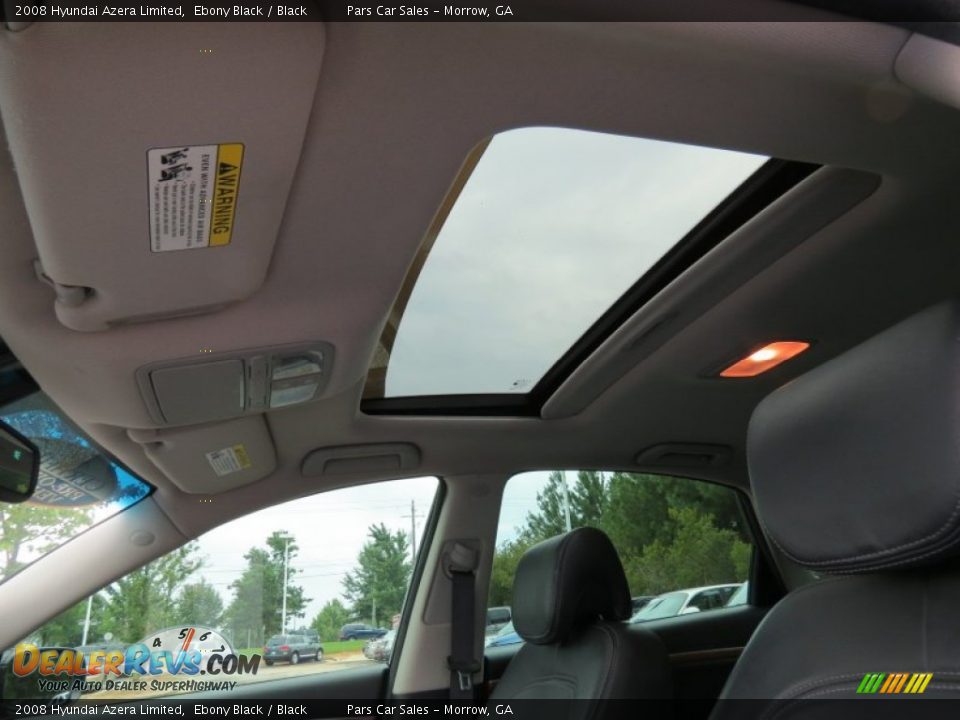 2008 Hyundai Azera Limited Ebony Black / Black Photo #8