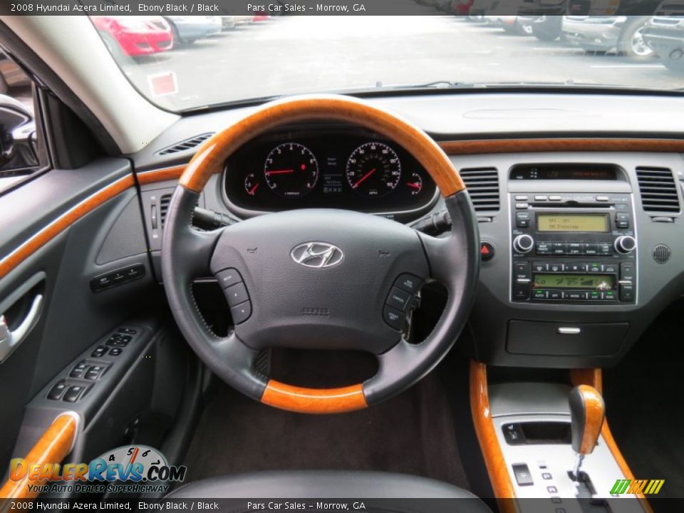 2008 Hyundai Azera Limited Ebony Black / Black Photo #13