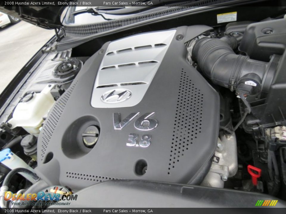 2008 Hyundai Azera Limited Ebony Black / Black Photo #14