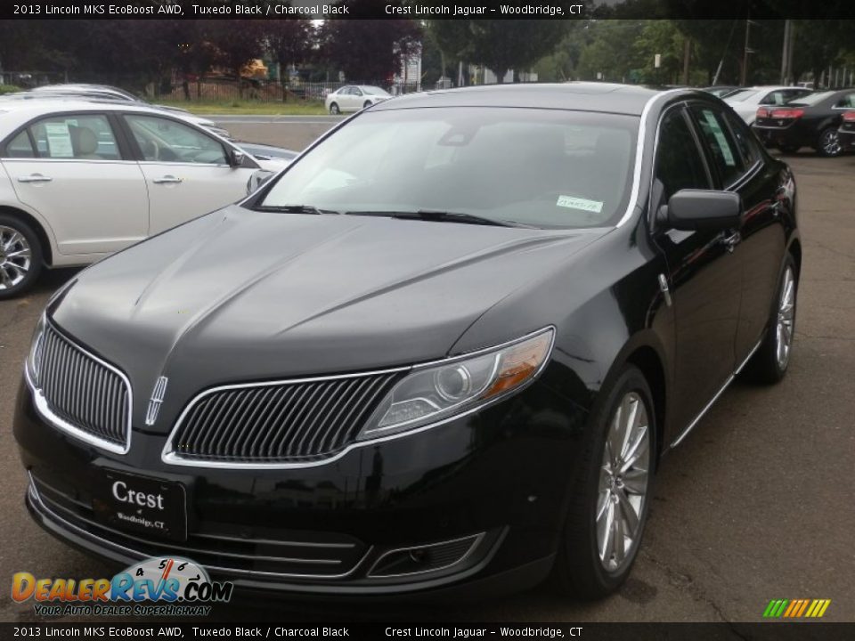 2013 Lincoln MKS EcoBoost AWD Tuxedo Black / Charcoal Black Photo #2