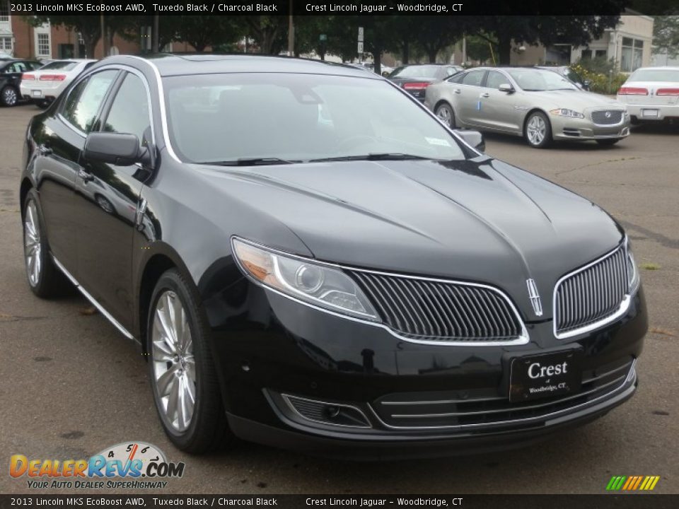 2013 Lincoln MKS EcoBoost AWD Tuxedo Black / Charcoal Black Photo #4