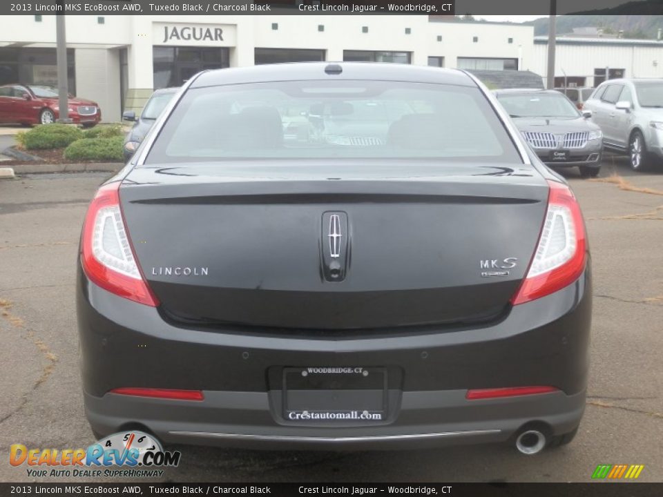 2013 Lincoln MKS EcoBoost AWD Tuxedo Black / Charcoal Black Photo #6