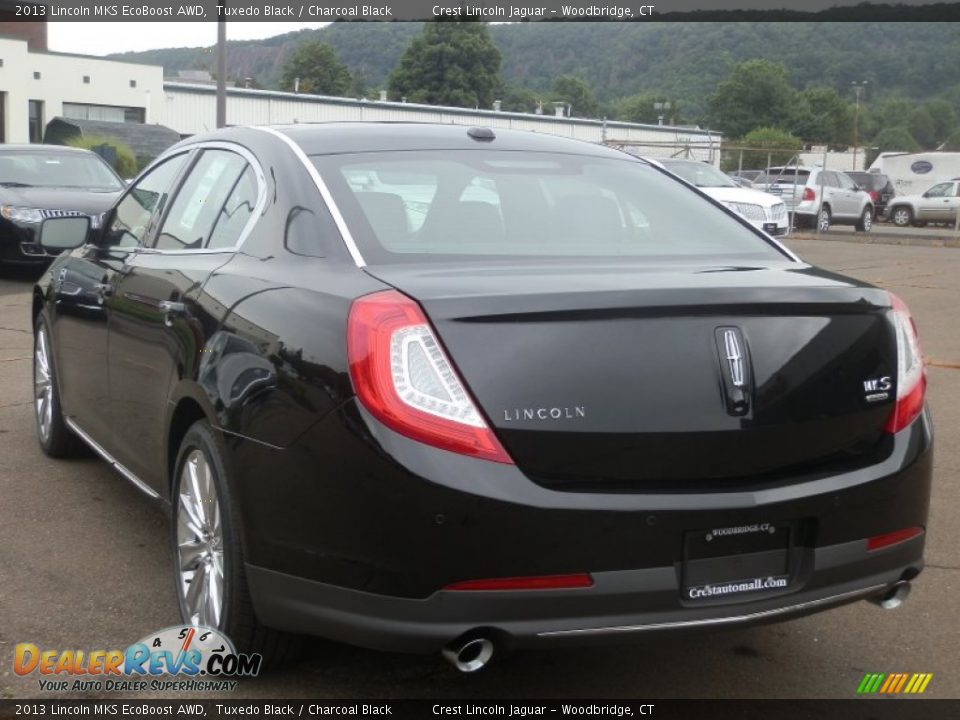 2013 Lincoln MKS EcoBoost AWD Tuxedo Black / Charcoal Black Photo #7
