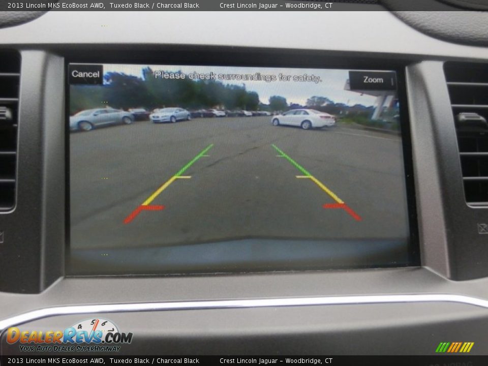 2013 Lincoln MKS EcoBoost AWD Tuxedo Black / Charcoal Black Photo #14