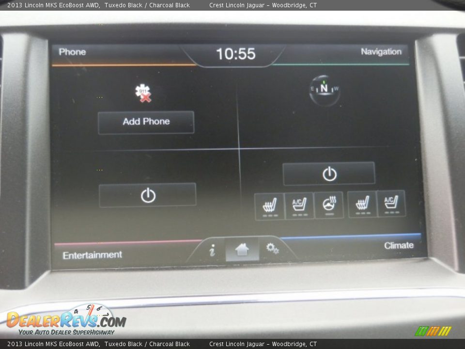 2013 Lincoln MKS EcoBoost AWD Tuxedo Black / Charcoal Black Photo #15